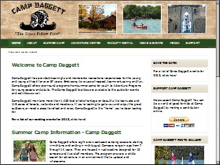Web site www.campdaggett.com, Camp Daggett
