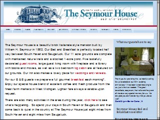 Web site www.seymourhouse.com, Seymour House Bed and Breakfast